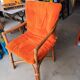 Vintage rattan armchair