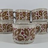 Vintage earthenware coffee set - 1960s-70s