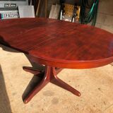 Baumann extendable round dining table and 4 gondola chairs