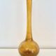 Golden yellow Biot soliflore vase