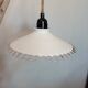 Lampe baladeuse vintage en verre Blanc