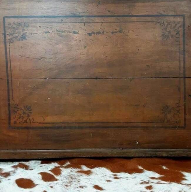 Very large antique wooden trunk (clearance price) treasure chest