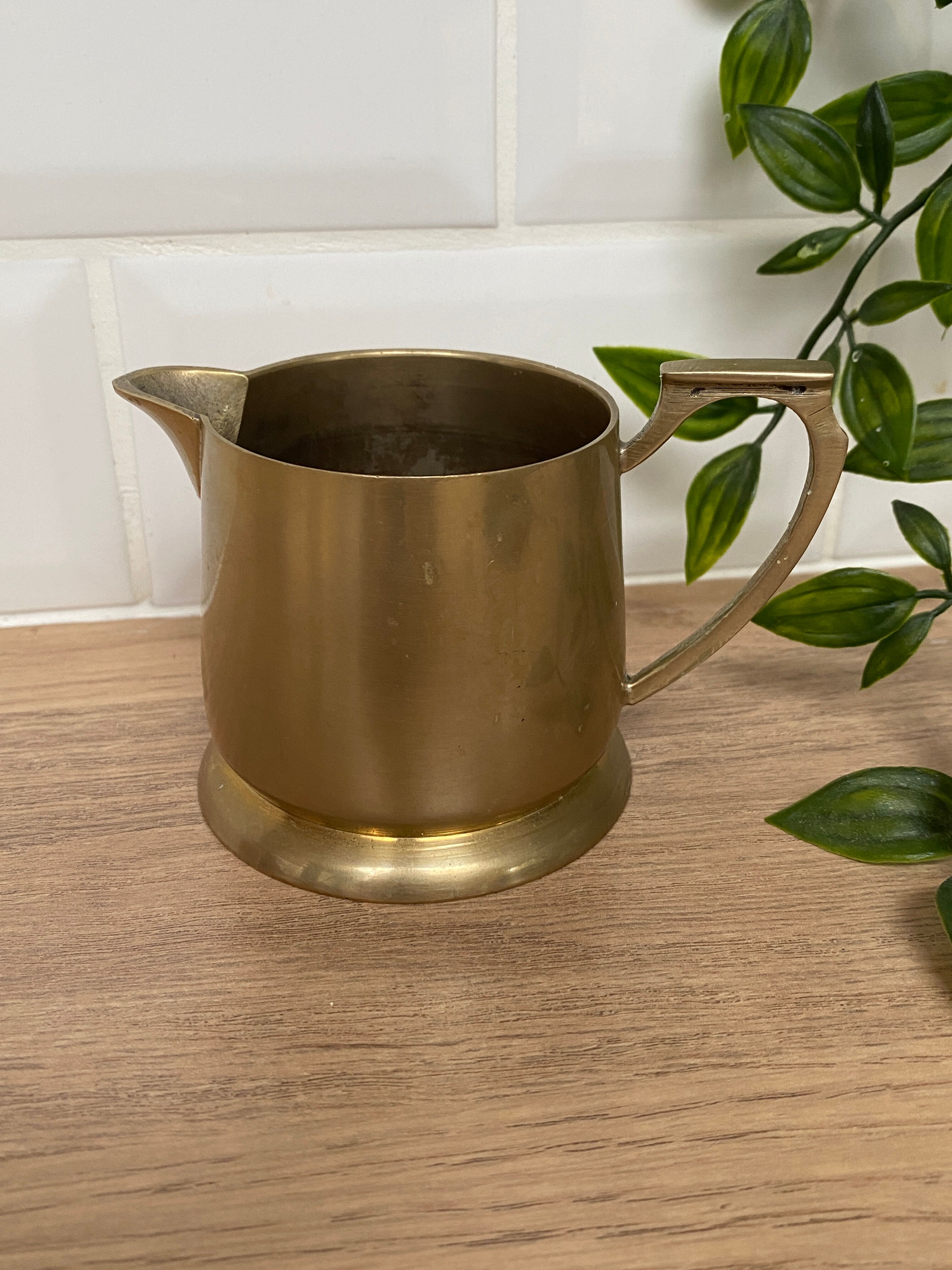 Small brass pitcher