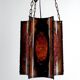 Suspension, Potiers d'Accolay, Patinated Copper and Fractal Resin, Circa 1970
