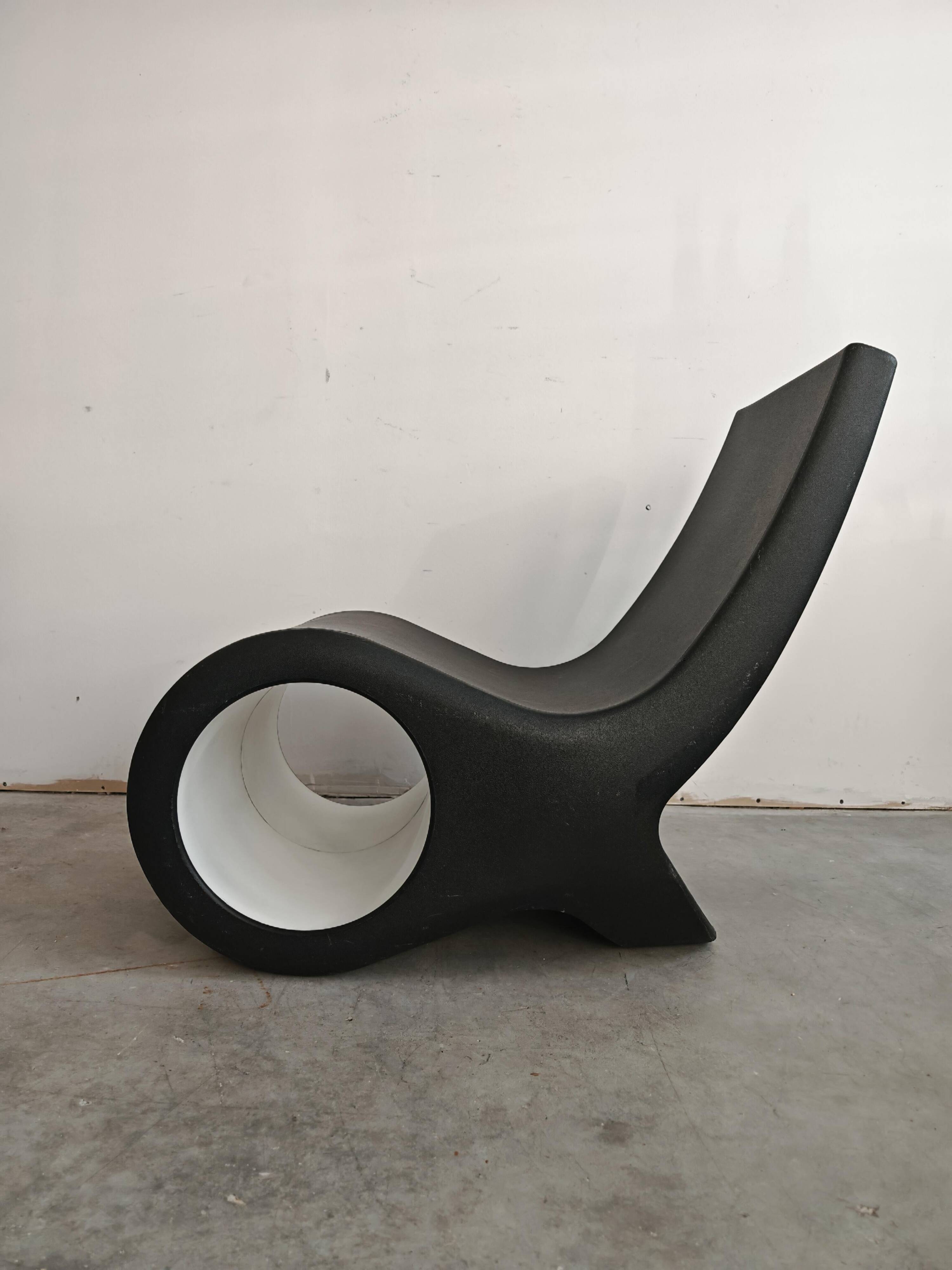 Fauteuil lounge postmoderne Fish chair Satyendra Pakhalé Cappellini
