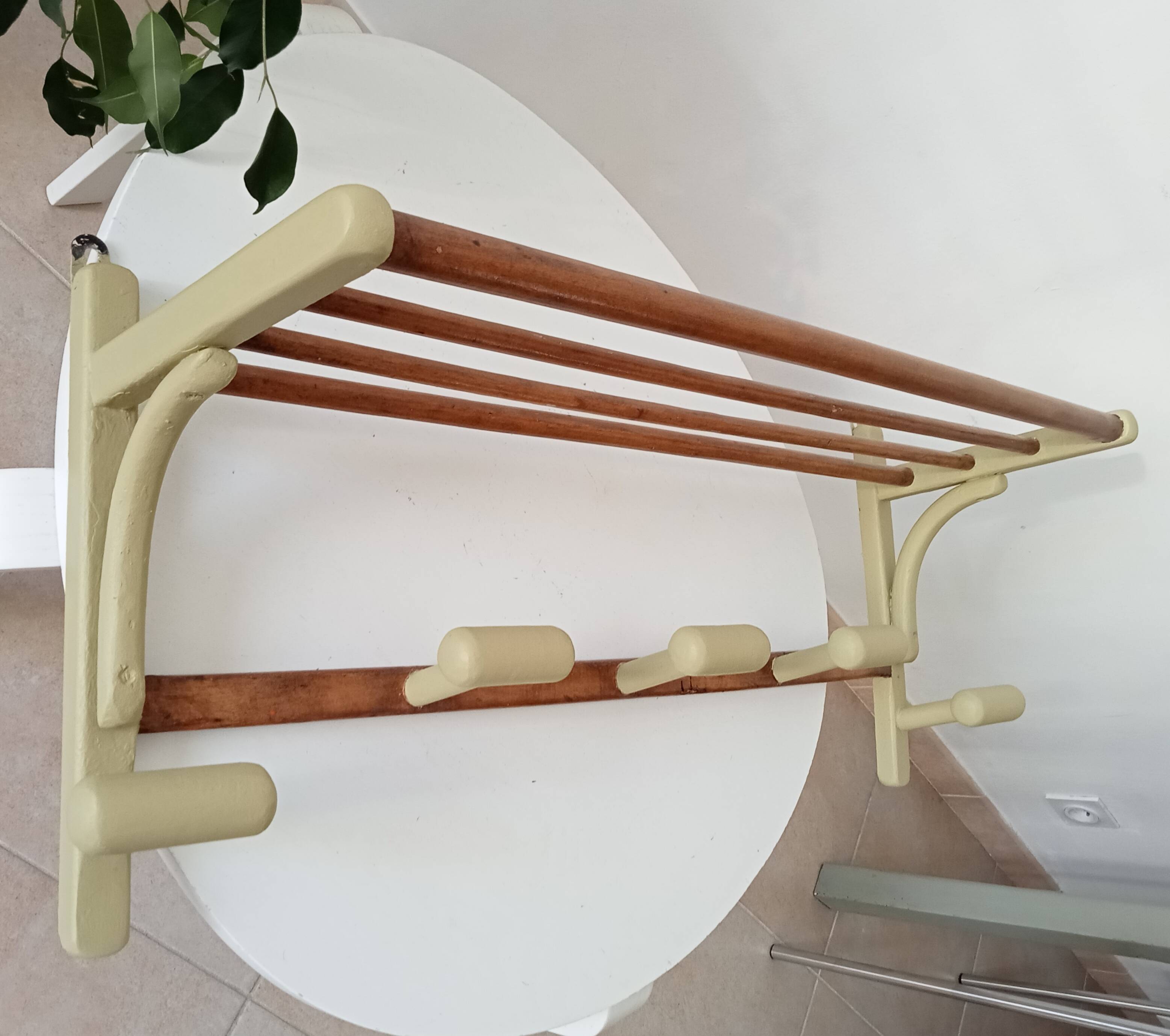 Vintage 60s wall coat rack