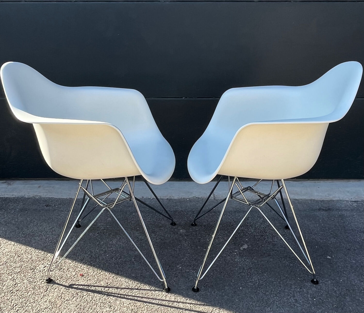 Pair of DAR Plastic Armchairs by Charles & Ray Eames for Vitra