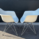 Pair of DAR Plastic Armchairs by Charles & Ray Eames for Vitra