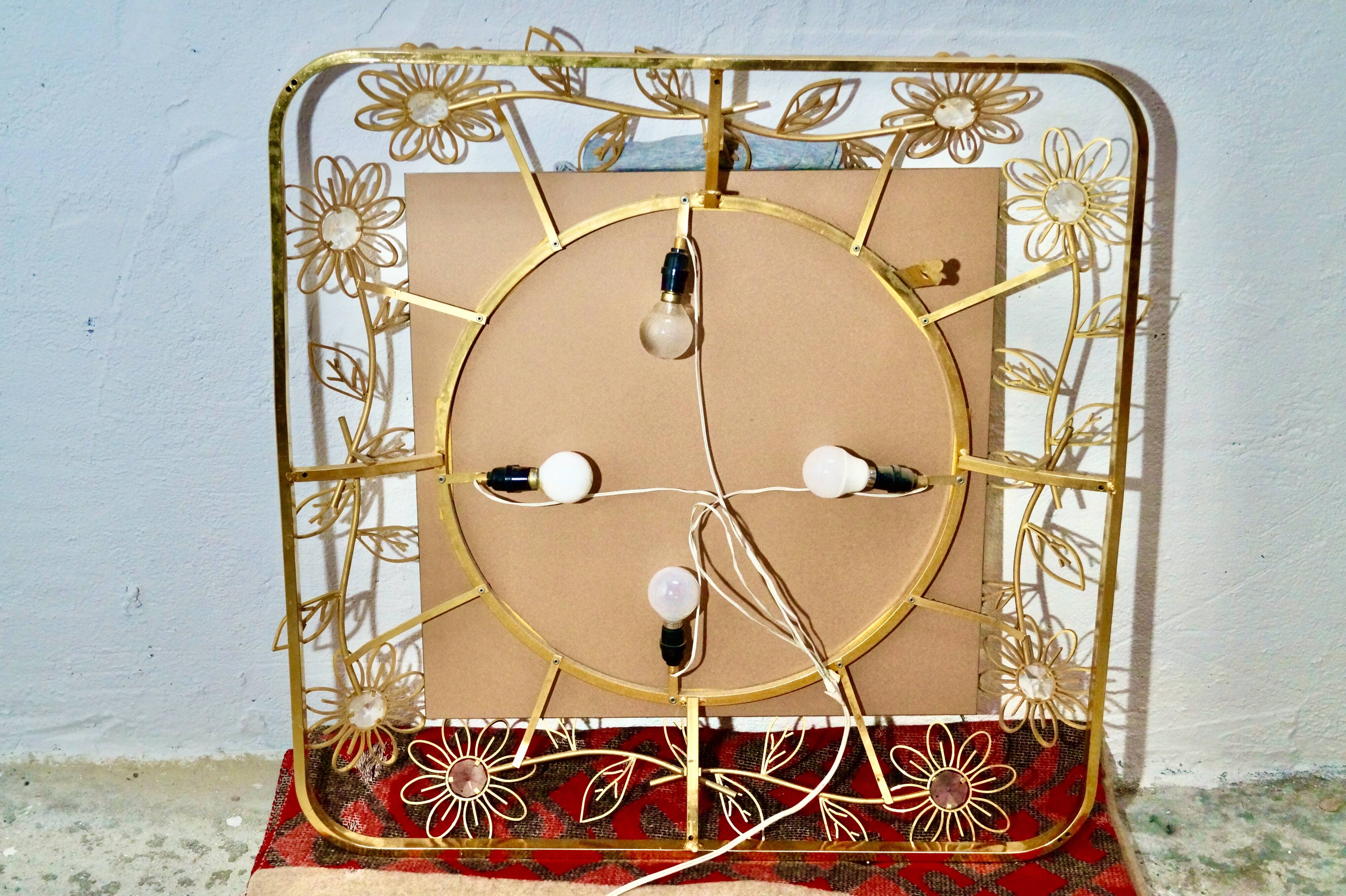 Mirror by Palwa, illuminated, 70s