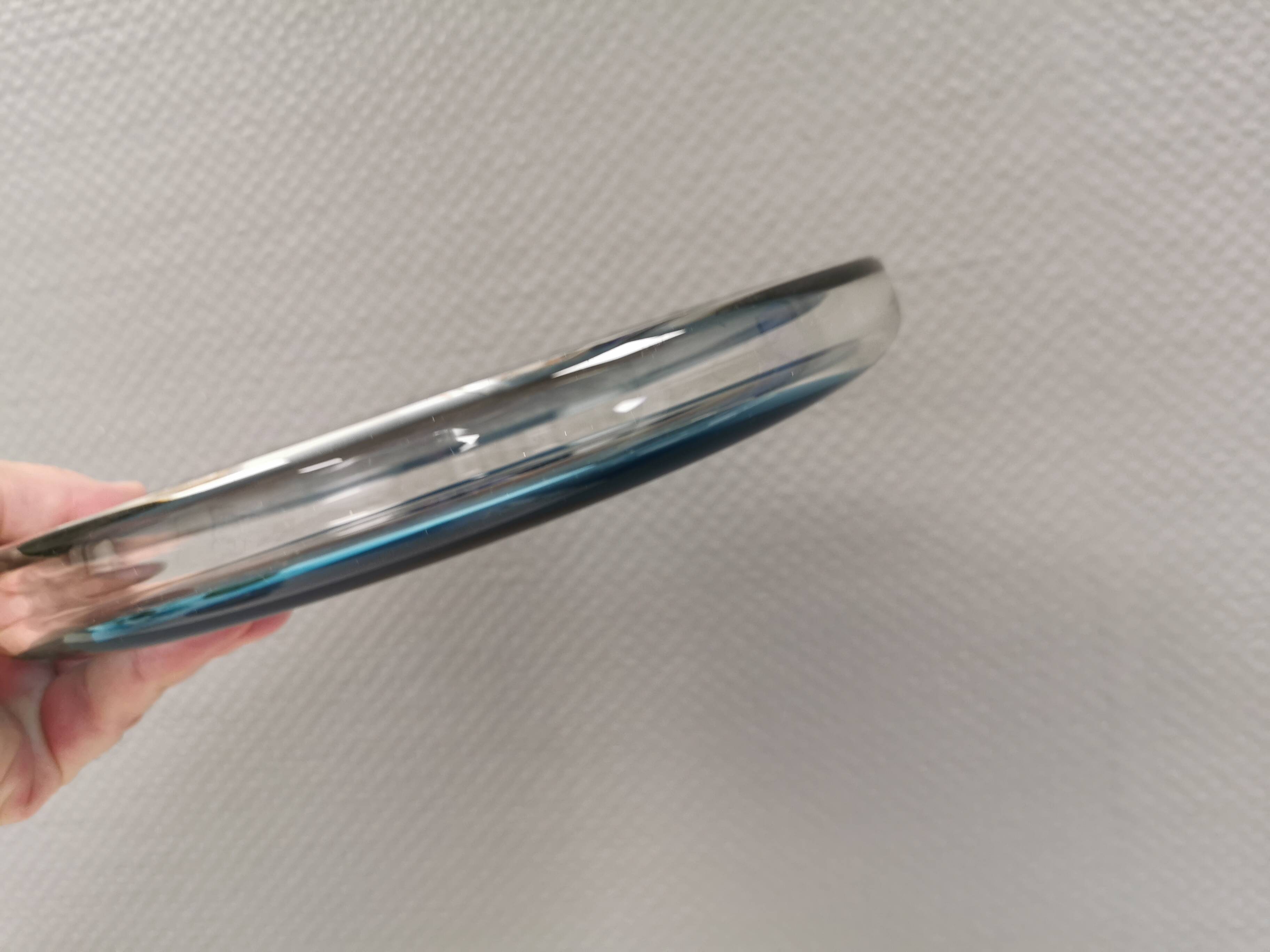 Dish in hard pressed glass