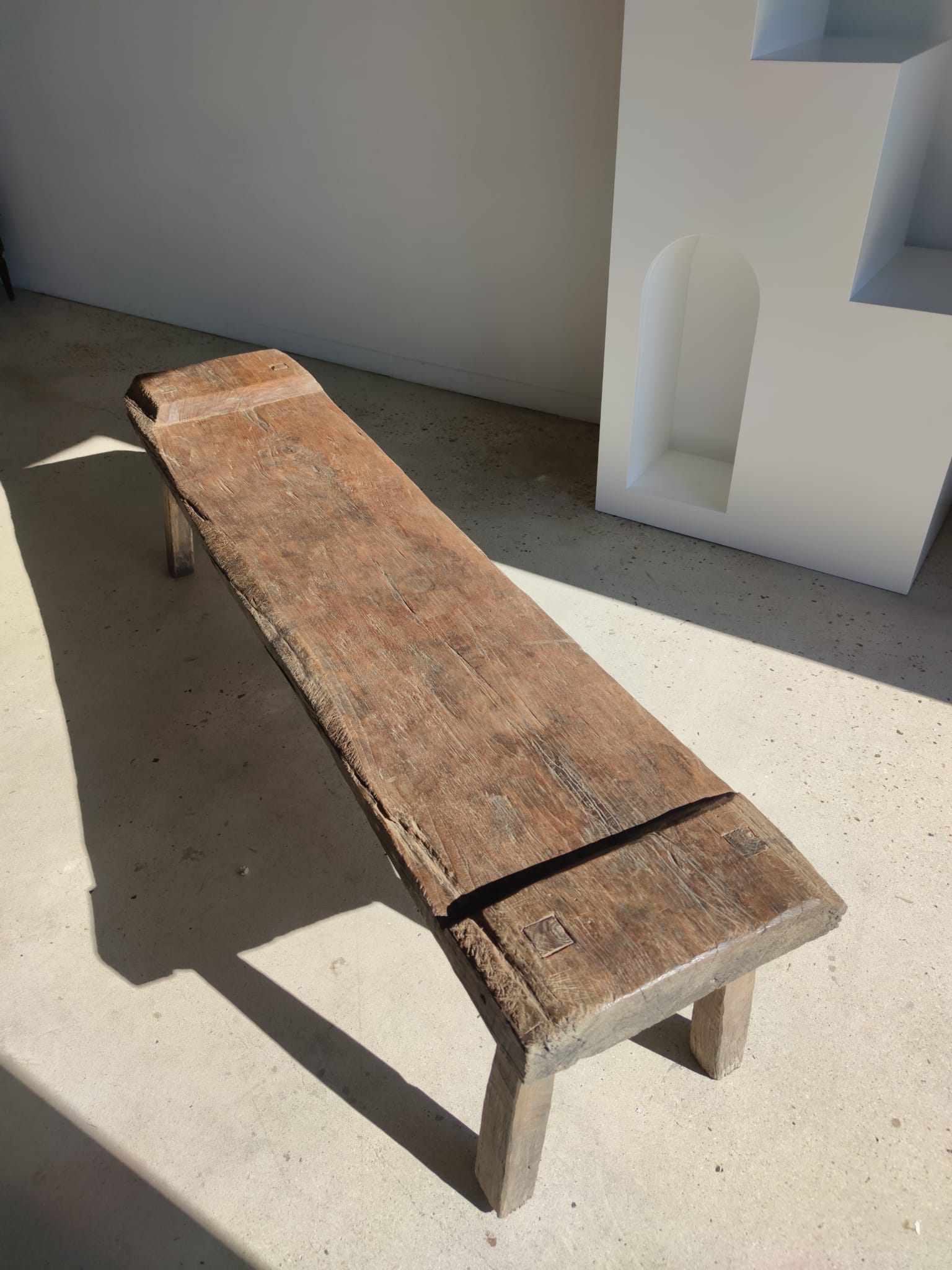 Bench in old teak