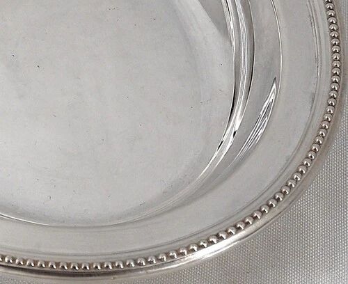 Christofle Perles basket, silver-plated bread basket, in excellent condition.