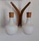 double teak wall lamp and Scandinavian suspended opalines