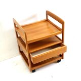 Vintage bar cart / serving trolley on wheels