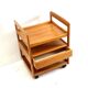 Vintage bar cart / serving trolley on wheels