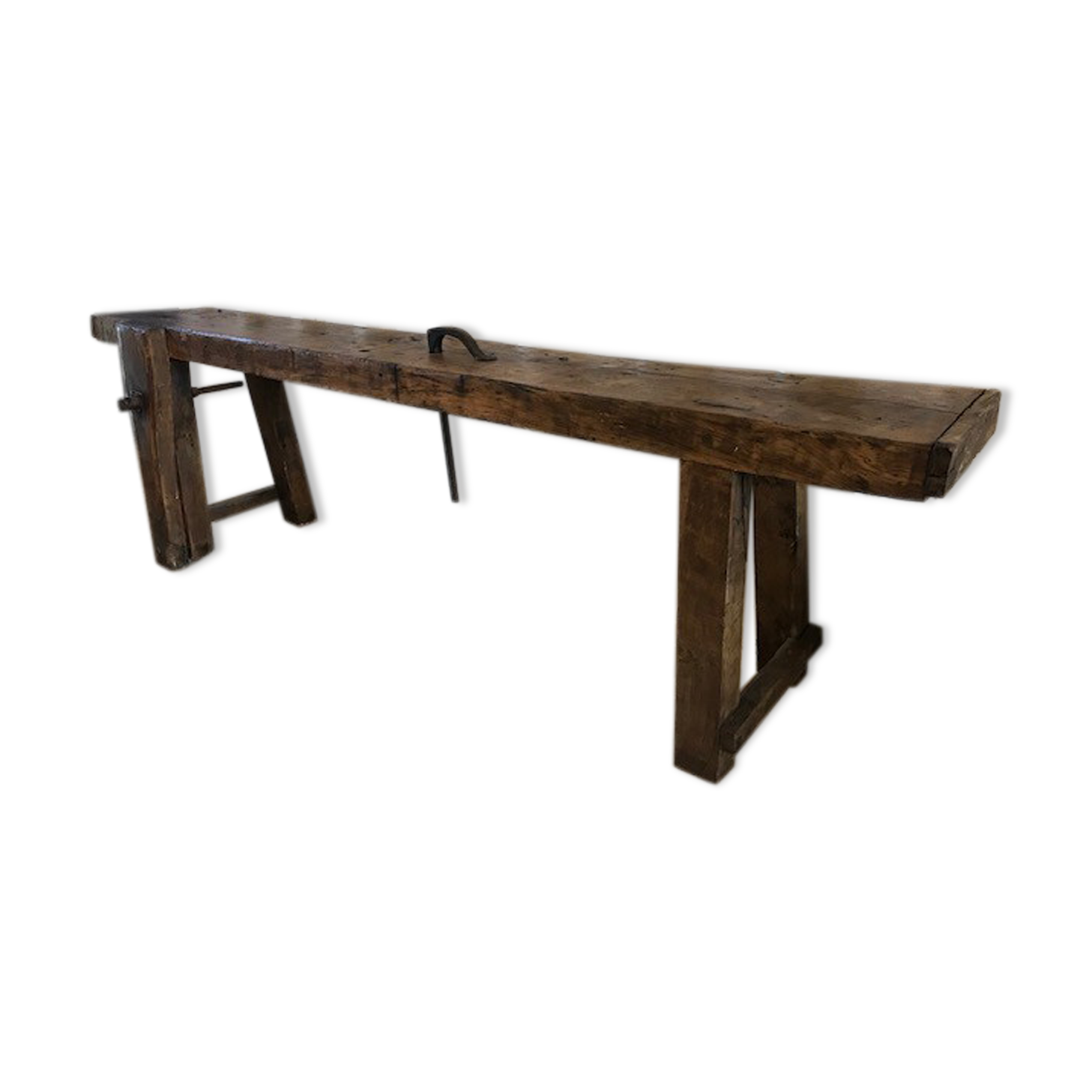 Former wooden carpenter's workbench