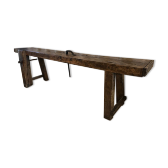 Former wooden carpenter's workbench