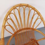 Pair of vintage rattan armchairs from the 60s