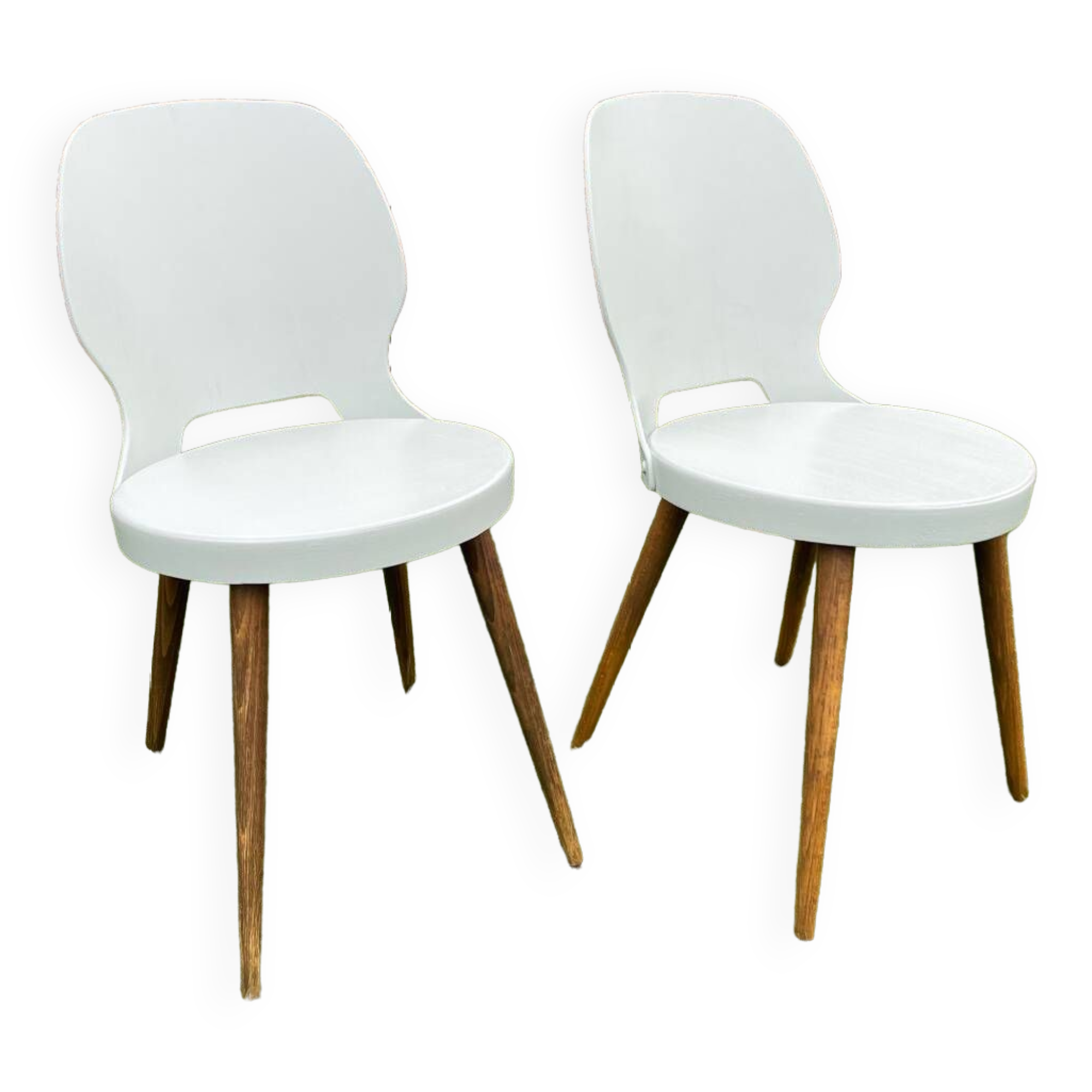 Pair of vintage Baumann bistro chairs from the 1960s