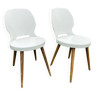 Paire de chaises bistro baumann vintage 1960