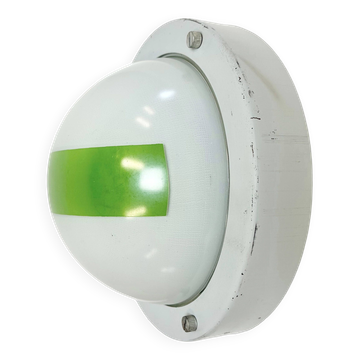 Lumière d'urgence vintage murale ou de plafond, années 1970
