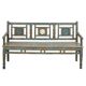 Banc en teck ancien patiné