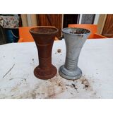 Pair of cast iron vases from 1900 from Charleville-Mézières