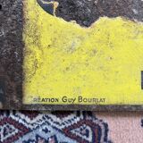 Enamelled plate advertising sheet Cafés Gilard