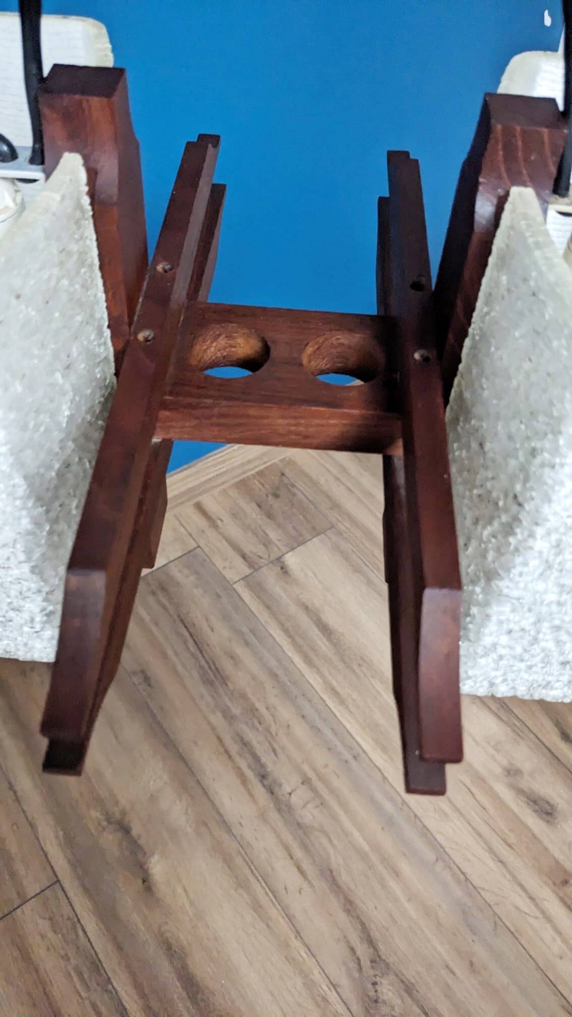 Suspension scandinave en teck années 60