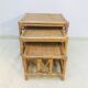 Tables in rattan and bamboo 80s