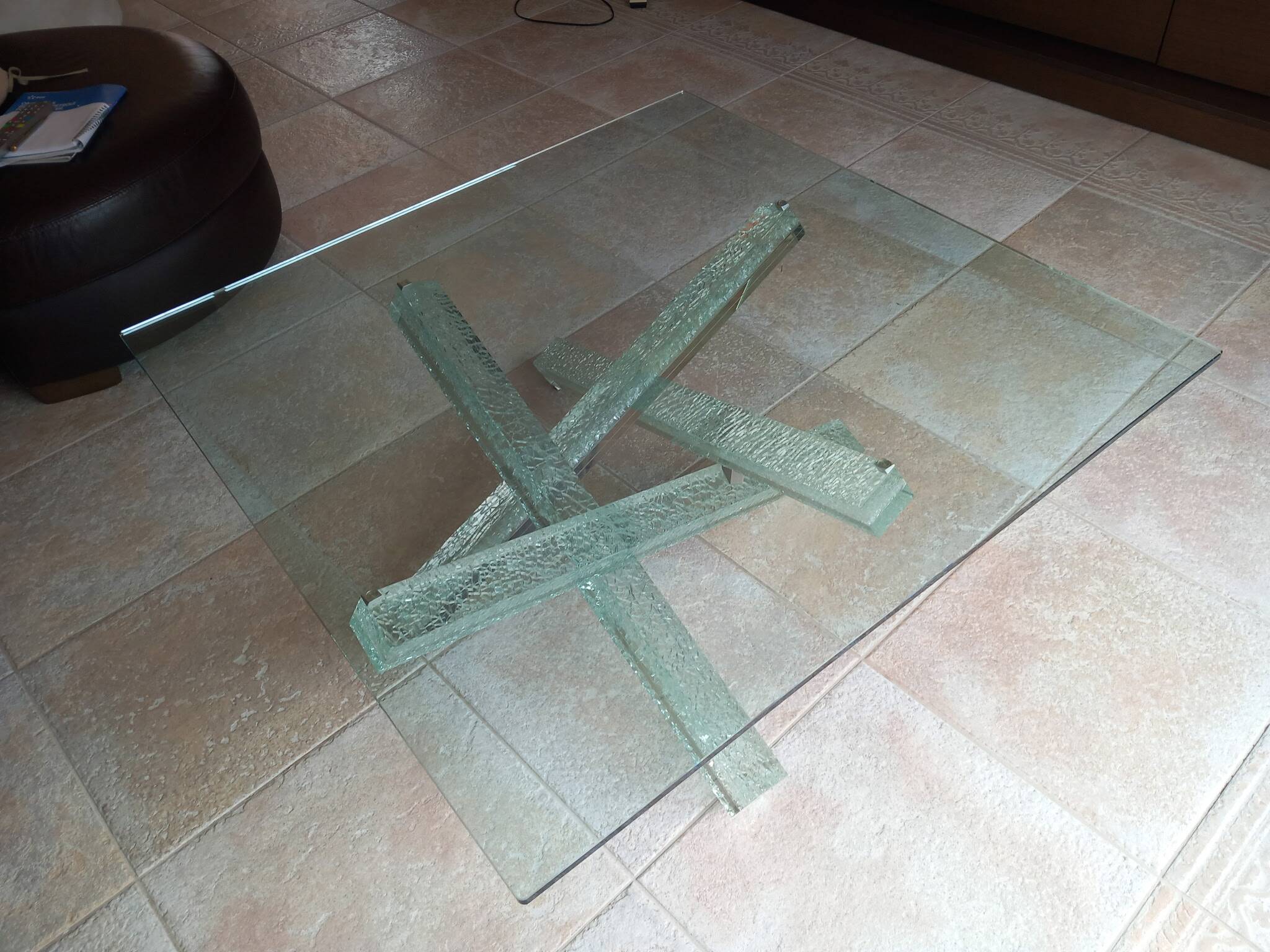 Mikado coffee table - Roche Bobois - Maurice Barilone (106x106)