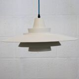 Vintage David Mogensen White Pendant Lamp, Super Light A/S, Danish Mid-Century