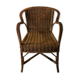 Rattan armchair 60s