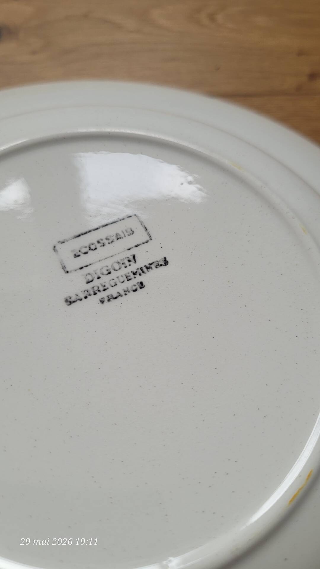 7 vintage deep plates Digoin Sarreguemines