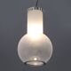 Glass and chrome metal ceiling light, 1970s