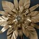 Vintage wall light in gold metal