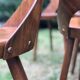 Suite de 6 chaises Baumann signées modèle Trèfle