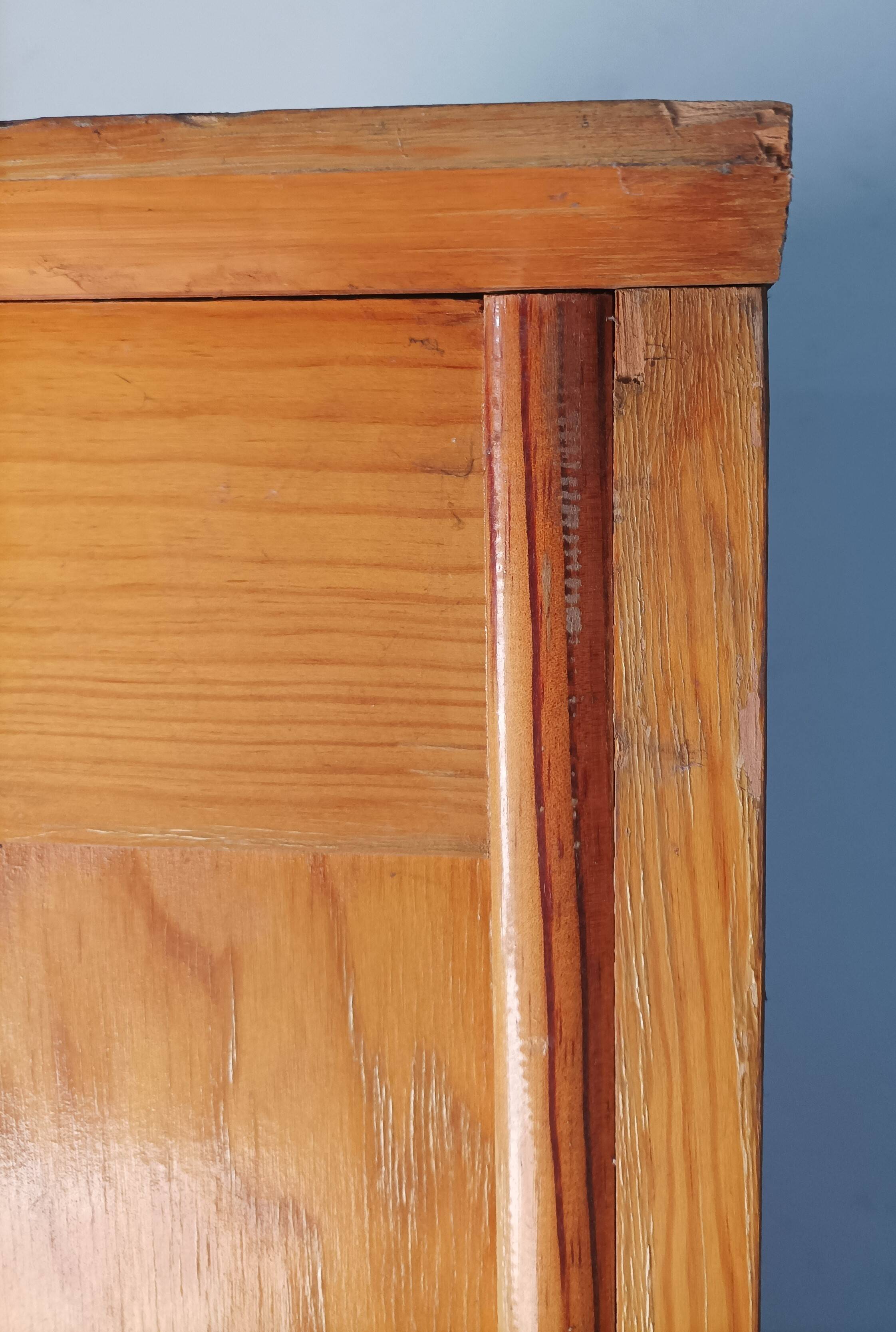 Vintage pine wardrobe