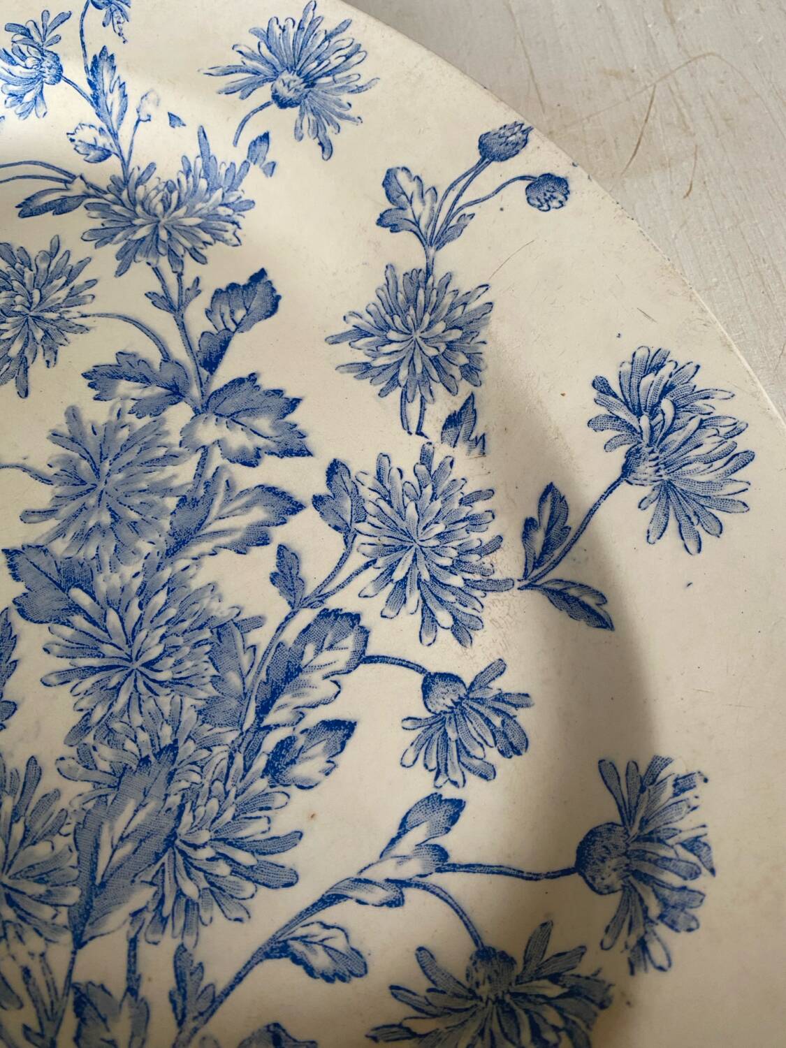 Longwy earthenware oval dish