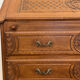 Carved oak secretary