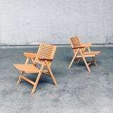 Set of Mid-Century Modern Design Rex Folding Chairs by Niko Kralj for Stol Kamnik, 1980s