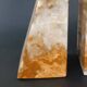 Serre-livres en onyx forme pyramide vintage