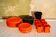 Space Age 70s Plates, Glasses & Carafe for 6, Set of 25