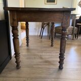 solid oak farmhouse table