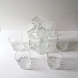 Set verres et carafe à whisky vintage