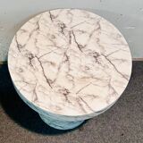 Tavolino in Ceramica Resinata Simil Marmo