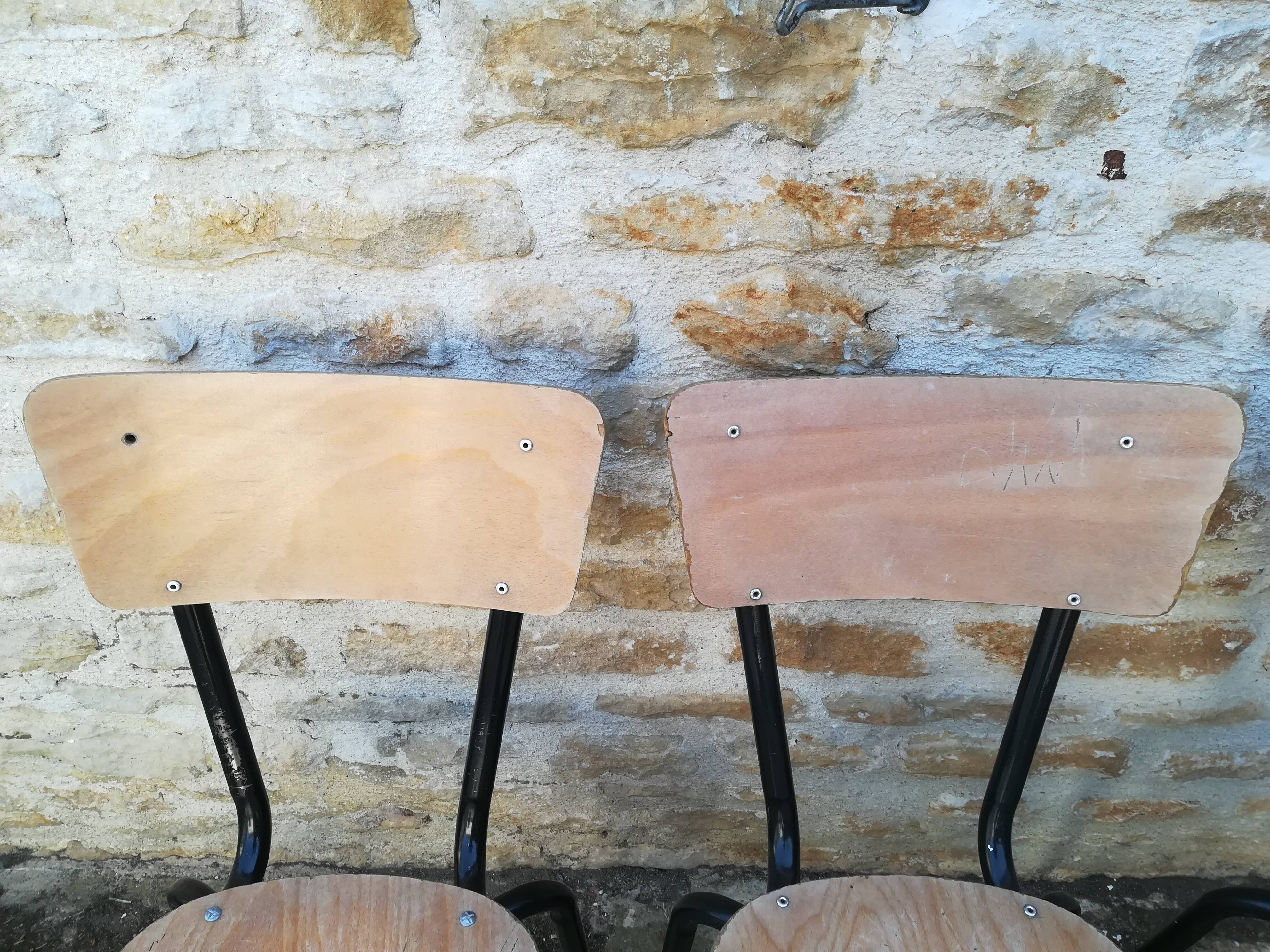 Vintage school chairs