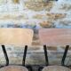 Chaises d'écoliers vintage