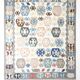Tapis Kilim de luxe de style rare géométrique 9x11, tapis Kilim vintage de grande surface