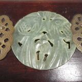 boite à bijoux chinois en bois incrusté jade